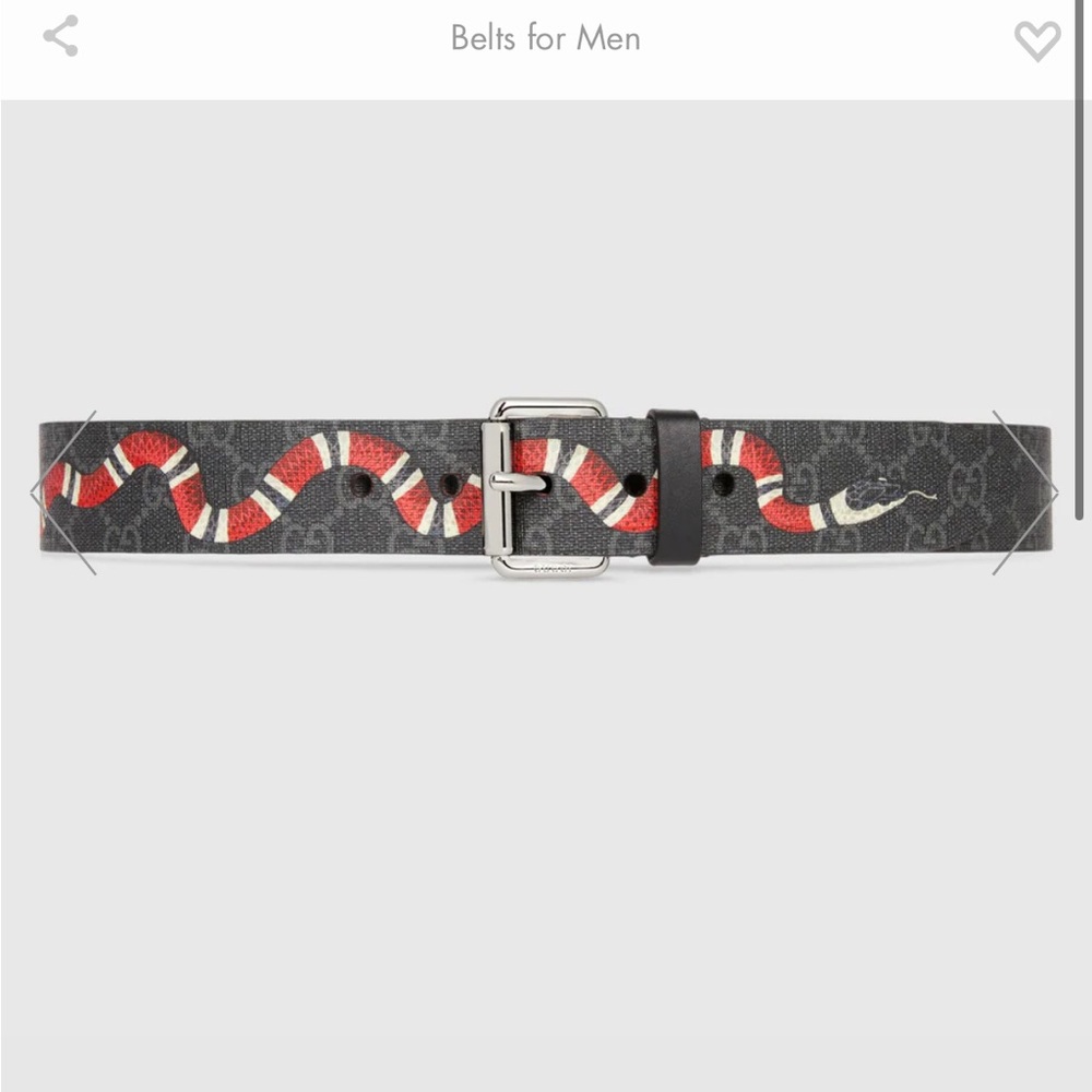 Selling Gucci supreme king snake belt